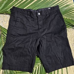 Volcom Men's Black Flat Front Shorts